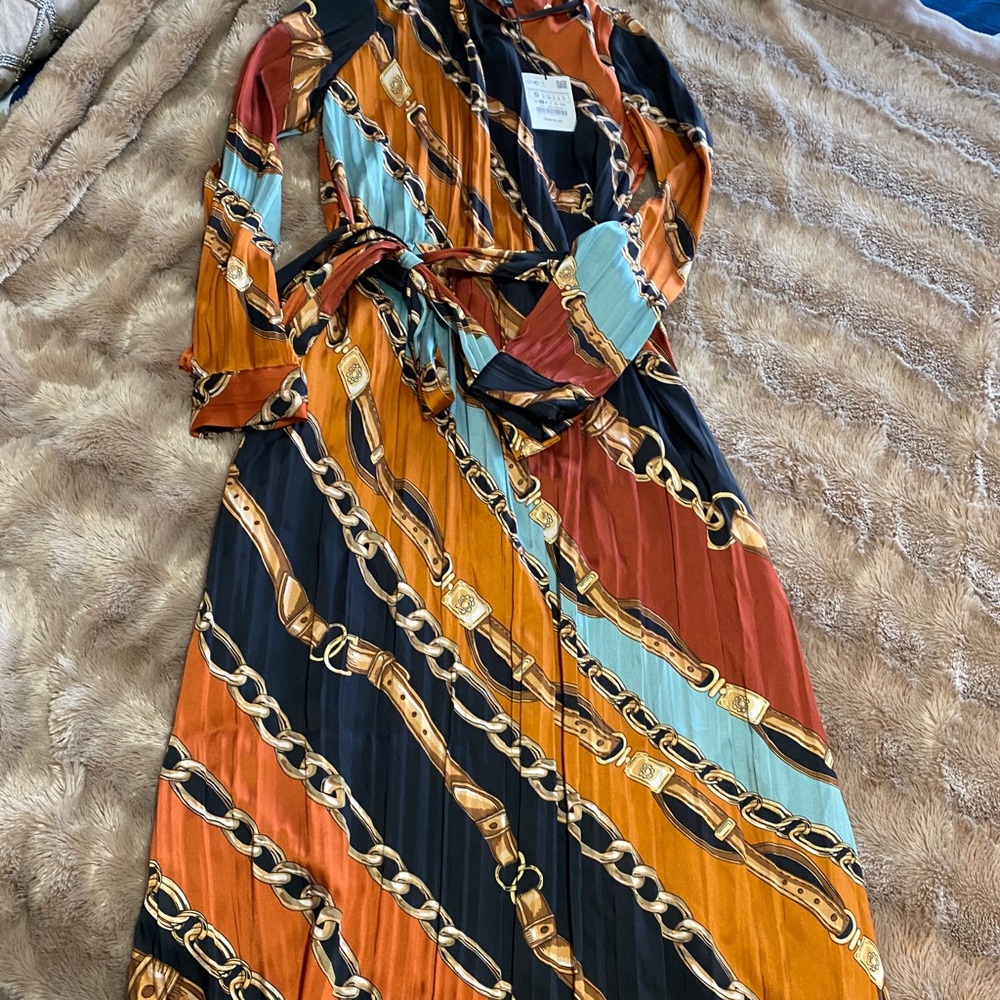 Zara chain print dress!
